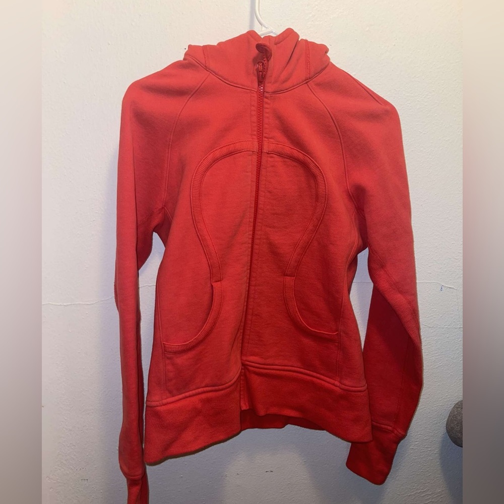 Lululemon Size 8 Full Zip Red Scuba
